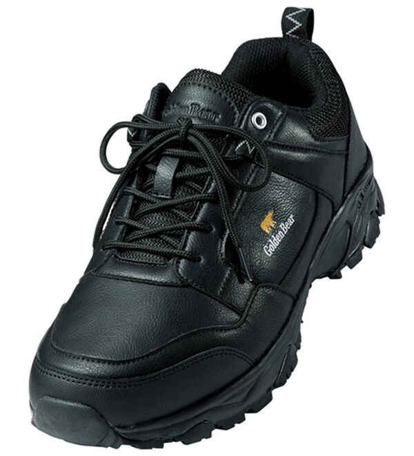 「＜ゴールデンベア＞防水設計シューズ（メンズスニーカー）」｜ショートブラック