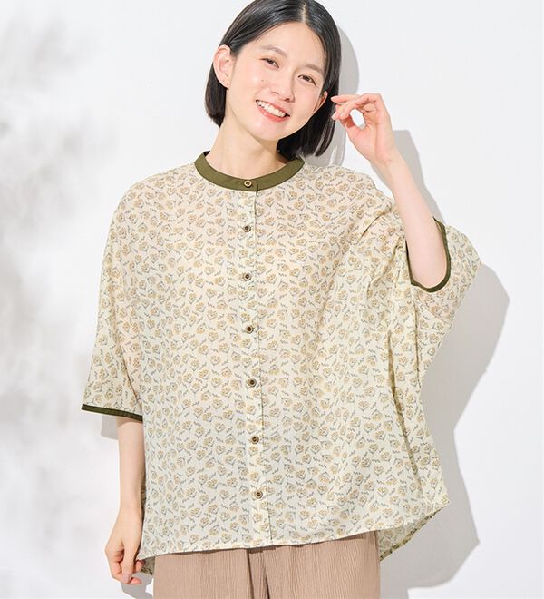 Viola e Viola（ヴィオラ エ ヴィオラ）の「小花柄ドルマンブラウス（ブラウス）」｜詳細画像