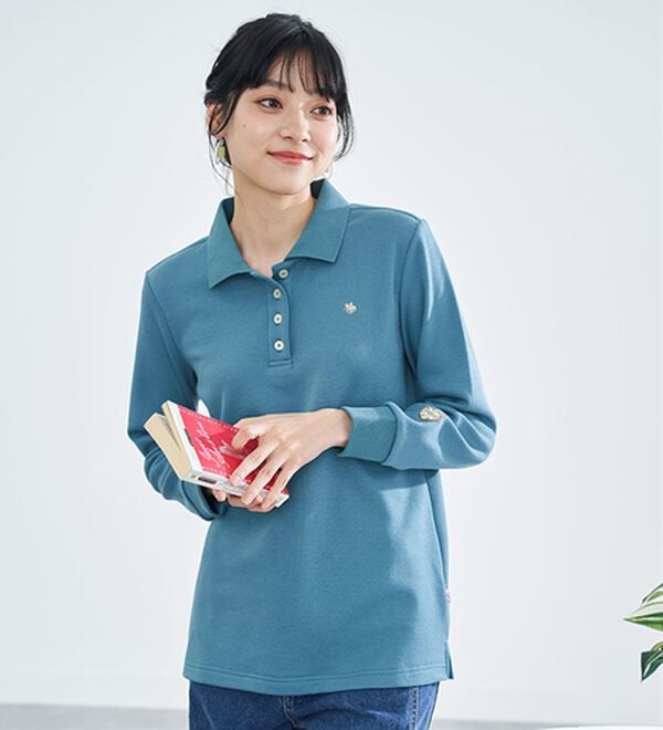 BELLUNA（ベルーナ）の「【ＰＯＬＯ　ＢＣＳ】裏起毛かのこポロシャツ（ポロシャツ）」｜詳細画像