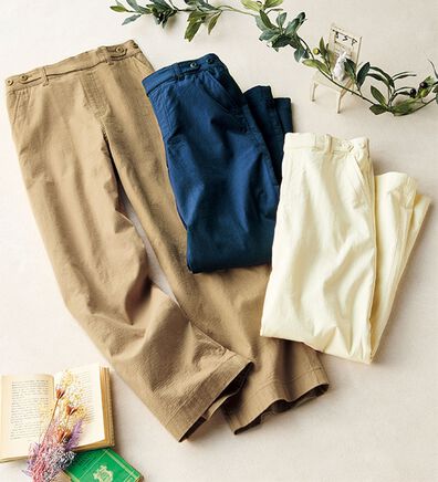 ルフラン（ルフラン）の「  ＜リュクスガーゼ＞セミワイドパンツ（ワイドパンツ・ガウチョ）」