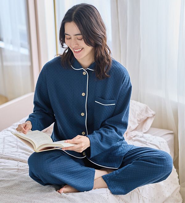 「ふんわりキルト快眠サポートパジャマ（パジャマ・ルームウェア）」｜詳細画像