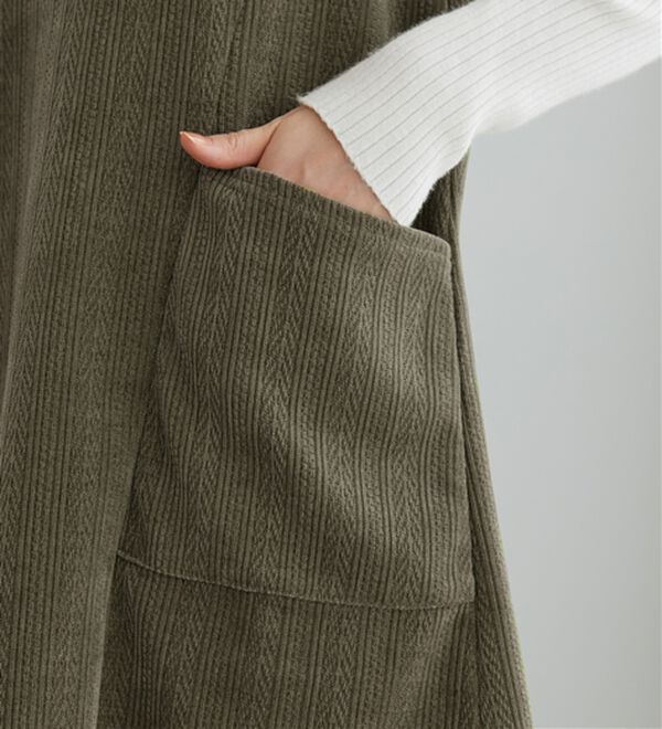 BELLUNA（ベルーナ）の「モールジャカード素材ジャンパースカート（ジャンパースカート）」｜詳細画像