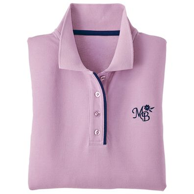 BELLUNA（ベルーナ）の「配色がおしゃれな裏起毛ポロシャツ（ポロシャツ）」