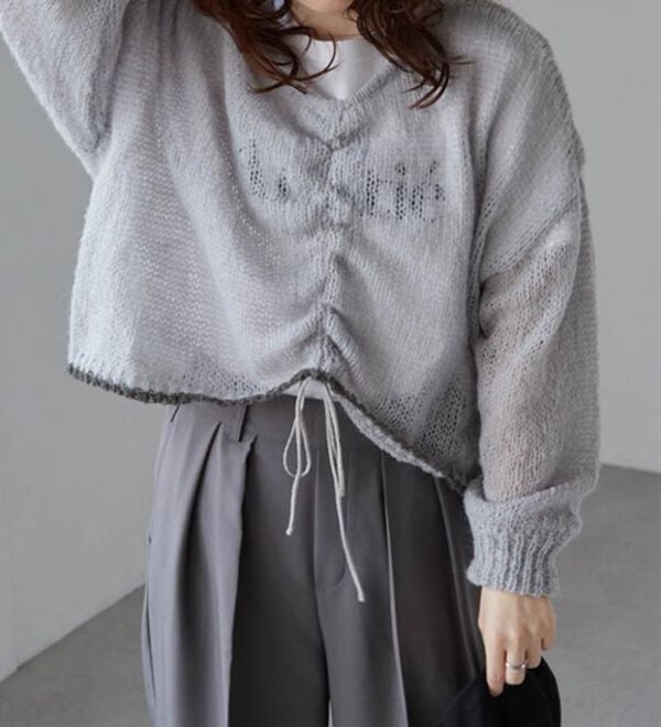 RANAN（ラナン）の「モヘアライク２ＷＡＹギャザーニット（ニット・セーター）」｜詳細画像