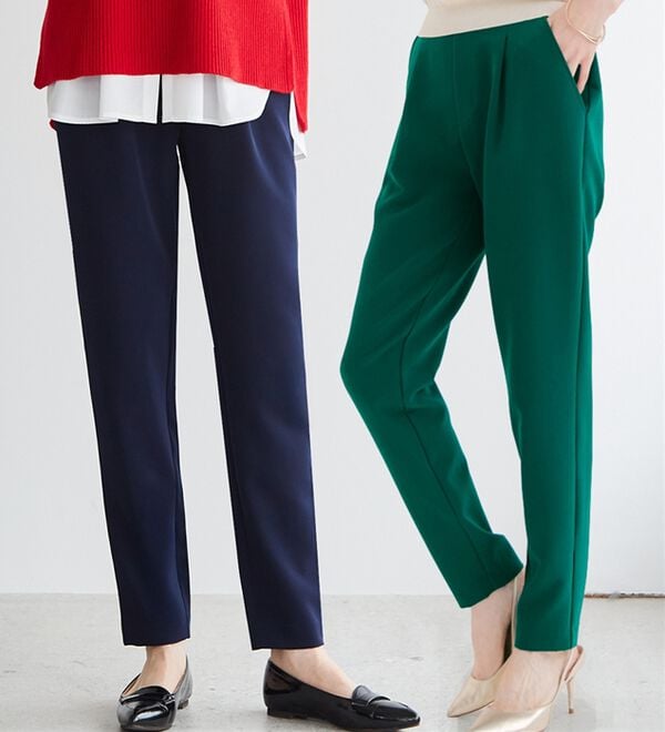 選べる股下】美脚シルエットタックパンツ（股下61・65cm