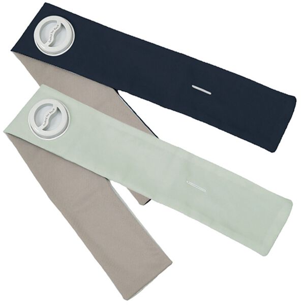 「全身に巻ける！イマドキ氷嚢２色組（その他日用品・趣味雑貨）」｜ネイビー／アイスグレー