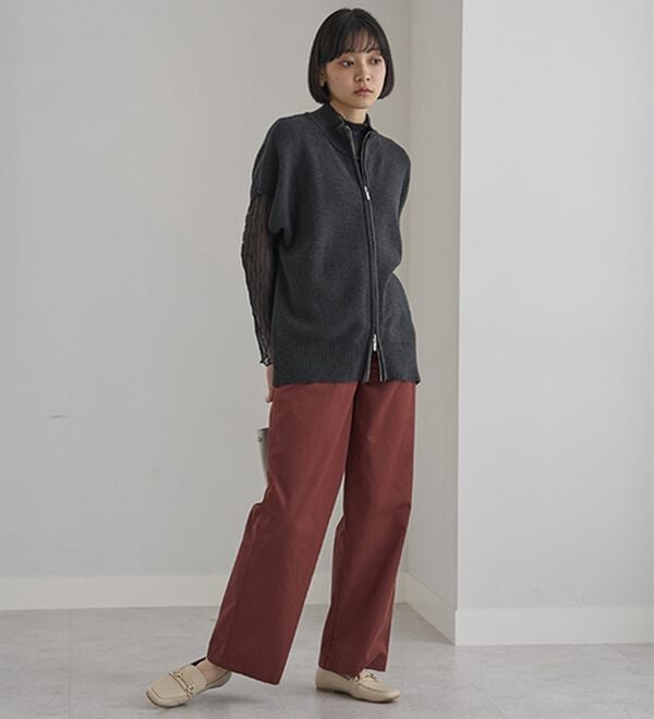 BELLUNA（ベルーナ）の「大人のきれいめベイカーチノパンツ（フルレングスパンツ）」｜詳細画像