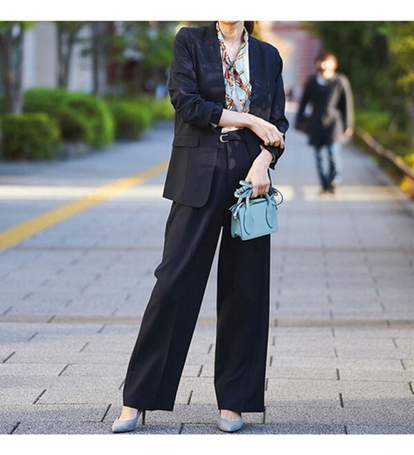 RANAN（ラナン）の「スカーフ付キレイ見えカットソーブラウス（ブラウス）」｜詳細画像