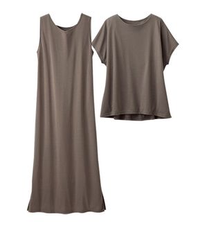 LAVIENNE（ラヴィエンヌ）の「着回しセットアップワンピース（セットアップ）」｜モカ