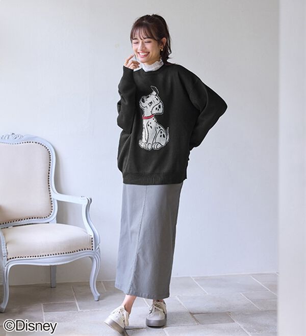 BELLUNA（ベルーナ）の「＜Ｄｉｓｎｅｙ＞【１０１匹わんちゃん】ジャカードゆったりセーター（ニット・セーター）」｜詳細画像