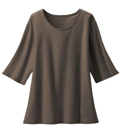 LAVIENNE（ラヴィエンヌ）の「綿１００％汗ジミ対策　ビッグ袖Ｔシャツ（Tシャツ）」