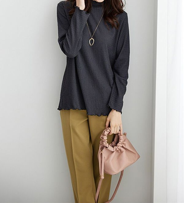 BELLUNA（ベルーナ）の「ジャカード素材メローデザインプルオーバー（カットソー）」｜詳細画像