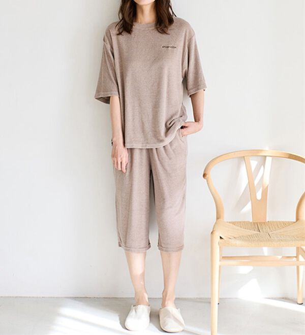 LAVIENNE（ラヴィエンヌ）の「【着るタオル】サラッと気持ちいい！パイルパジャマ（パジャマ・ルームウェア）」｜詳細画像