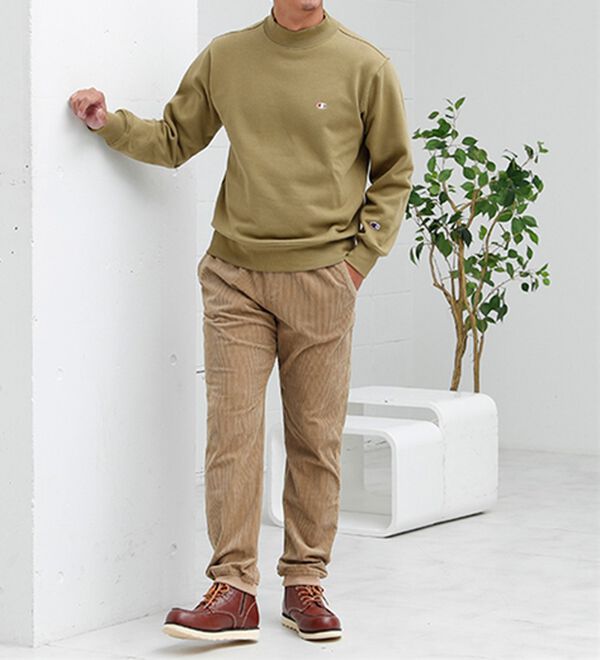「【２本組】＜コムルヴァン・オム＞コーデュロイすっきりイージーパンツ（メンズフルレングスパンツ）」｜詳細画像