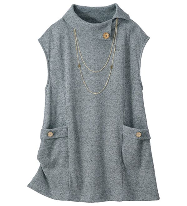 ルフラン（ルフラン）の「【２色組】衿が決め手！ポケット付アンサンブル（アンサンブル）」｜詳細画像