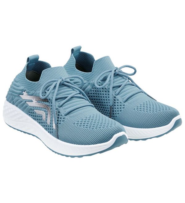 BELLUNA（ベルーナ）の「サイドポイント軽量ニットスニーカー（スニーカー）」｜ブルー