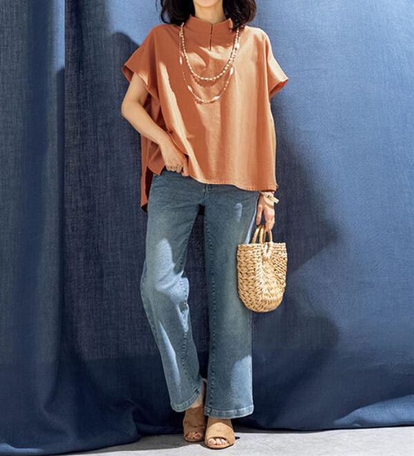 ルフラン（ルフラン）の「＜マジックスリム＞二の腕ほっそり見せブラウス（ブラウス）」｜詳細画像