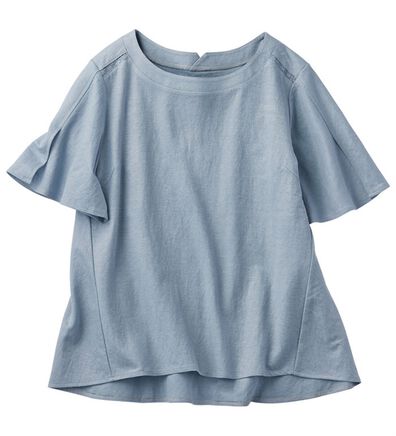 BELLUNA（ベルーナ）の「かのこ素材レース切替フレアープルオーバー（カットソー）」