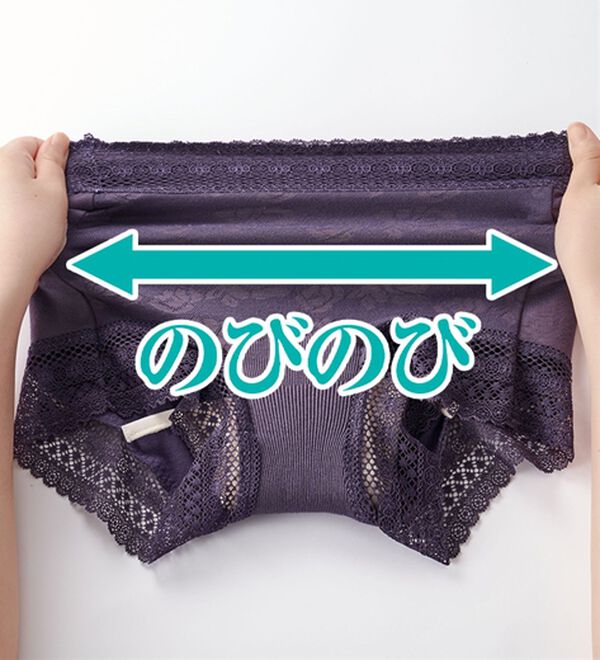 「【７色組】綿混　成型のびのび安心ショーツ（安心ショーツ）」｜詳細画像