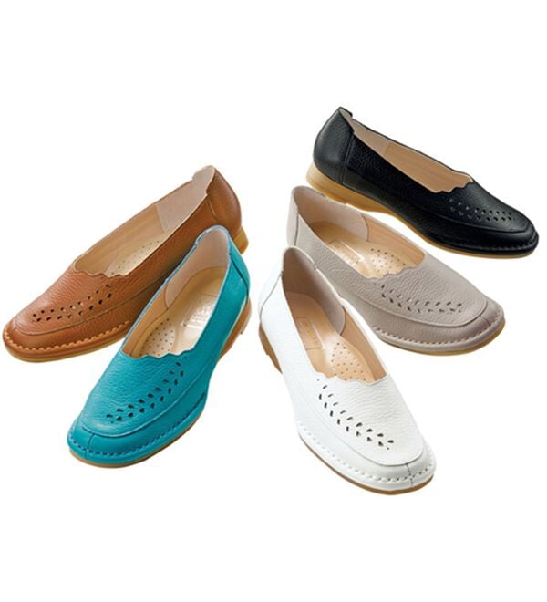 BELLUNA（ベルーナ）の「イタリアンレザーパンチング日本製パンプス（パンプス）」｜詳細画像