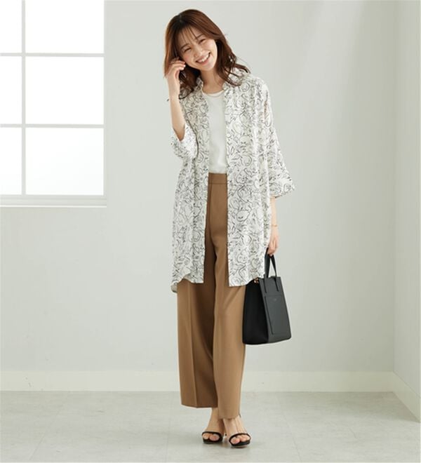 「【接触冷感】レーヨン素材ブザム切替ワンピース（その他ワンピース）」｜詳細画像