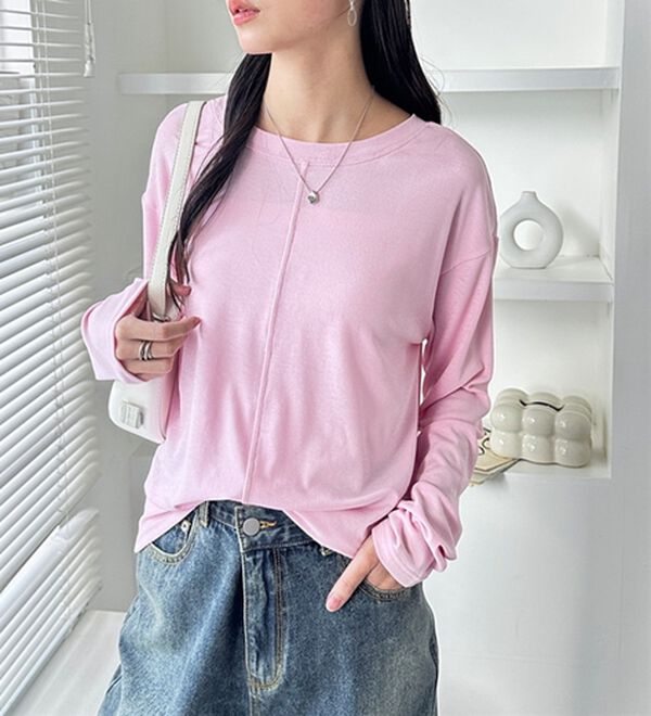 GeeRA（ジーラ）の「着回し自在！スラブシアートップス（カットソー）」｜詳細画像