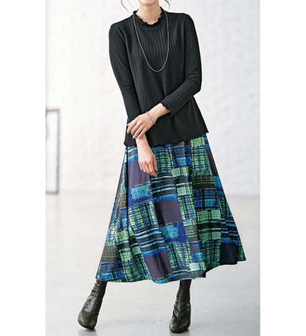 BELLUNA（ベルーナ）の「フリル衿ジャカードプルオーバー（カットソー）」｜詳細画像