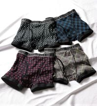 「【４枚組】＜デービッド　ヒックス＞革新設計！パッドのない吸水ボクサーパンツ（メンズボクサーパンツ）」