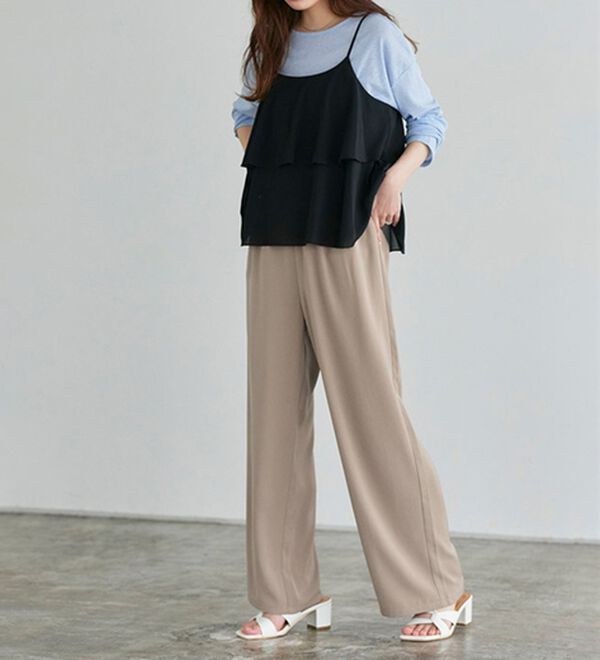 Pierrot（ピエロ）の「【接触冷感・吸水速乾】夏に快適！ウォッシャブルイージーパンツ（その他パンツ）」｜詳細画像