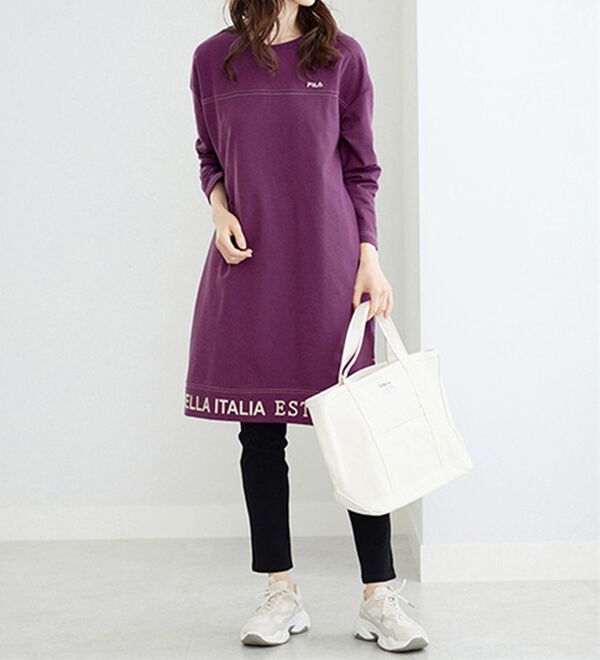 BELLUNA（ベルーナ）の「＜ＦＩＬＡ＞配色ステッチデザインワンピース（その他ワンピース）」｜詳細画像