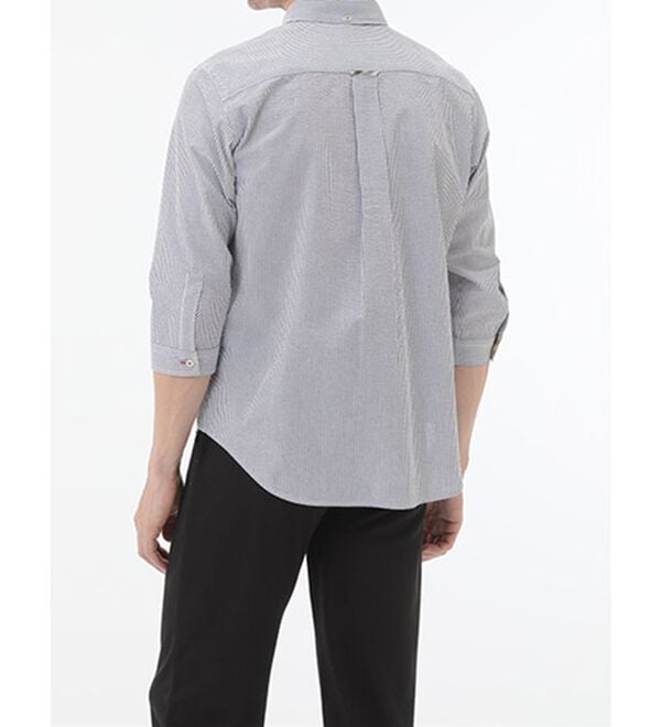 「＜アーノルド　パーマー＞シアサッカーデザインシャツ（長袖・７分袖）（メンズシャツ）」｜詳細画像