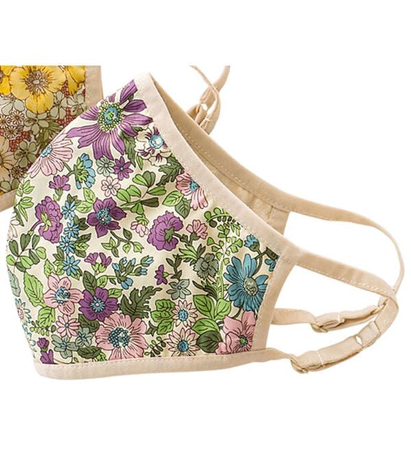 「リバティプリント・コットン耳が痛くなりにくいマスク・マスクケース（衛生用品・マスク）」｜詳細画像