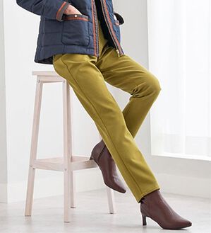 BELLUNA（ベルーナ）の「防風&times;ストレッチ素材ストレートパンツ（フルレングスパンツ）」｜詳細画像