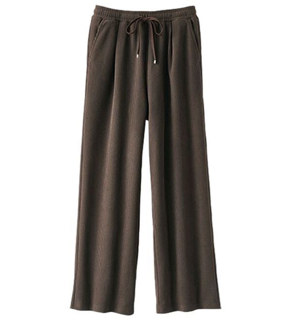 BELLUNA（ベルーナ）の「なめらかコーデュロイワイドパンツ（ワイドパンツ・ガウチョ）」｜詳細画像