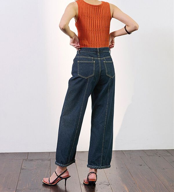 RANAN（ラナン）の「裾デザインデニム（フルレングスパンツ）」｜詳細画像