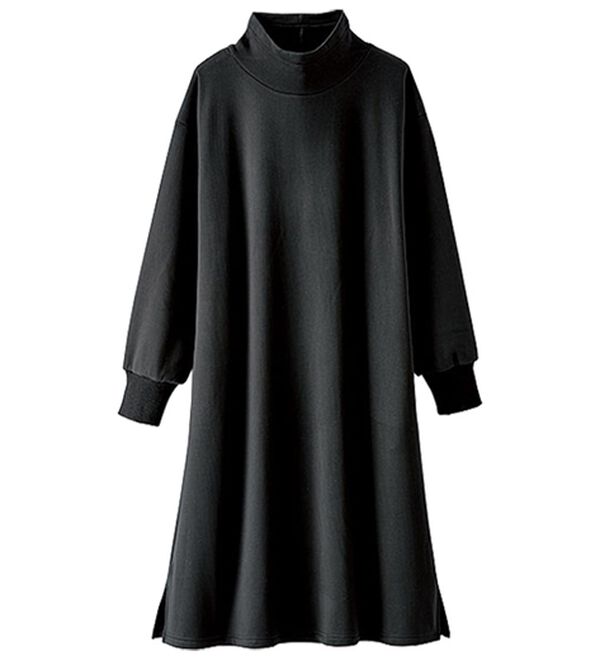 BELLUNA（ベルーナ）の「ふんわりなめらか裏ベロアワンピース（カットソーワンピース）」｜詳細画像