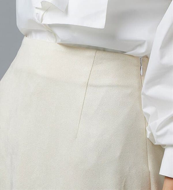 Pierrot（ピエロ）の「【Pierrot限定サイズ】フェイクスエードナロースカート（ロングスカート）」｜詳細画像