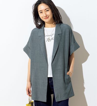 ルフラン（ルフラン）の「涼しげなベストジャケット（ベスト）」