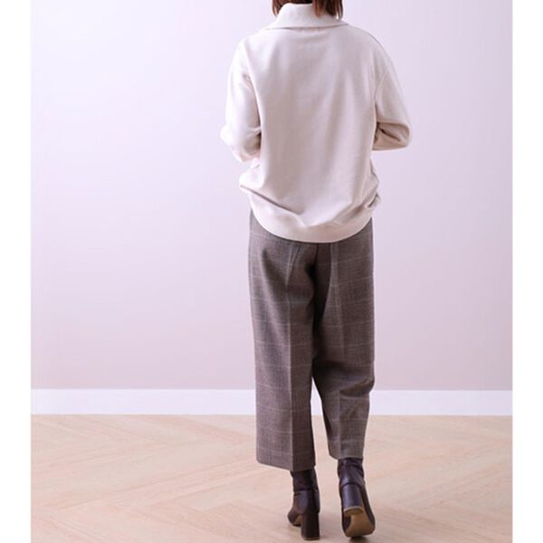 BELLUNA（ベルーナ）の「ストレッチ素材ベルト付ワイドパンツ（ワイドパンツ・ガウチョ）」｜詳細画像