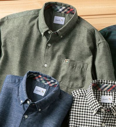 「＜アーノルド　パーマー＞ふっくら仕立てのビエラ起毛シャツ（メンズシャツ）」