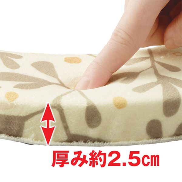 「お尻がよろこぶ極厚便座クッション（その他トイレ用品）」｜詳細画像