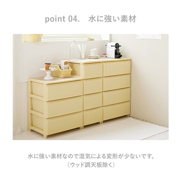 iellio（イエリオ）の「Ｒｏｏｍｎｈｏｍｅデイリー組立式引き出し＜収納チェスト・大容量たんす・衣装ケース・収納棚・衣類収納・韓国インテリア＞（収納ケース・収納ボックス）」｜詳細画像