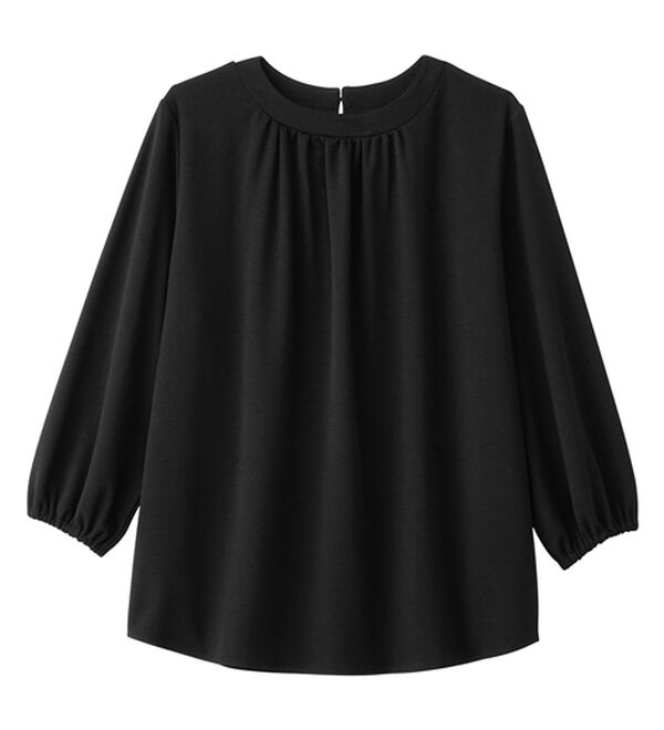 Viola e Viola（ヴィオラ エ ヴィオラ）の「【4つの機能付】らくキレイストレッチギャザーブラウス（ブラウス）」｜詳細画像