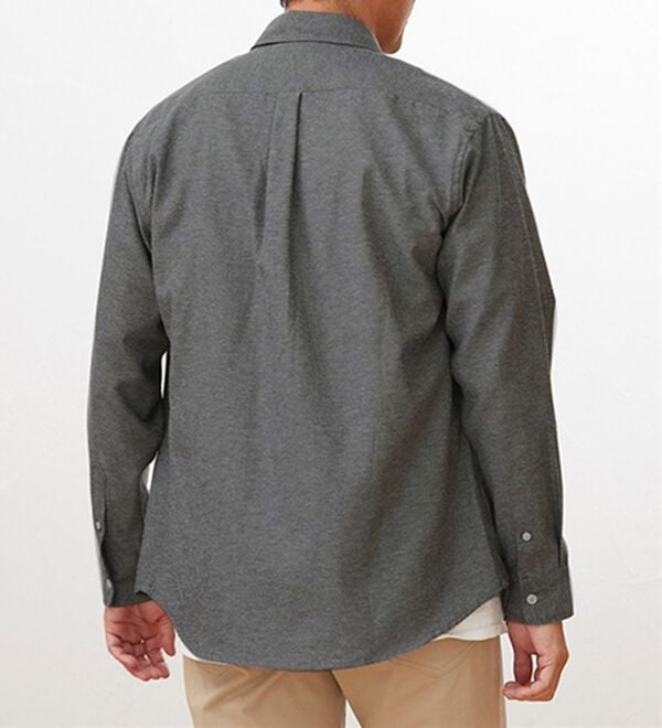 「＜シンプル＆プラス＞お手入れ簡単オックスフォードシャツ（メンズシャツ）」｜詳細画像