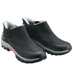 「＜ゴールデンベア＞かがまずラクチン！防水防滑ショートブーツ（メンズブーツ）」｜ブラック