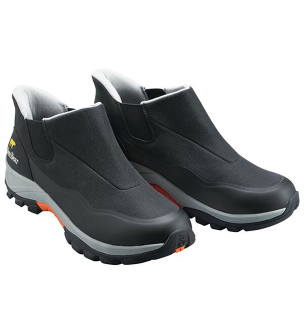 「＜ゴールデンベア＞かがまずラクチン！防水防滑ショートブーツ（メンズブーツ）」｜ブラック