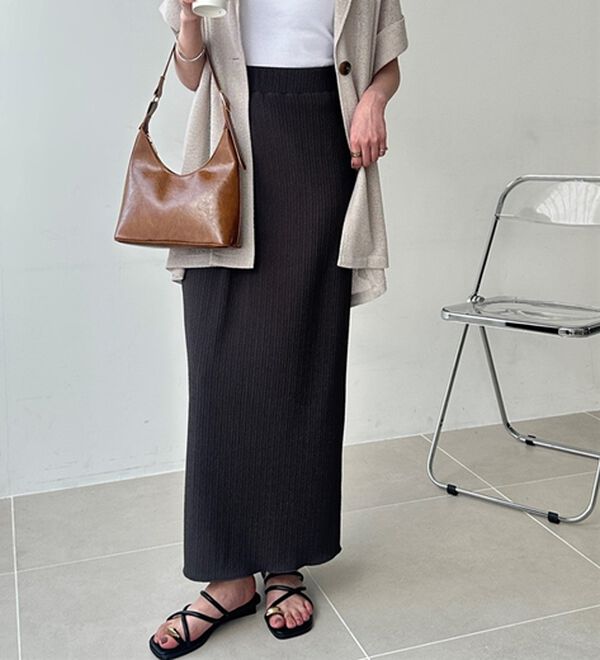 GeeRA（ジーラ）の「セルフカット美脚魅せタイトスカート（ロングスカート）」｜詳細画像