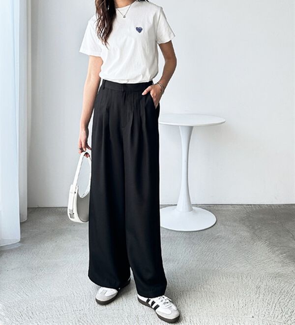 GeeRA（ジーラ）の「３タックワイドパンツ（フルレングスパンツ）」｜詳細画像