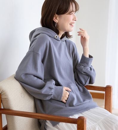 Viola e Viola（ヴィオラ エ ヴィオラ）の「【毛玉になりにくい】ふんわり柔らか裏起毛パーカー（パーカー）」