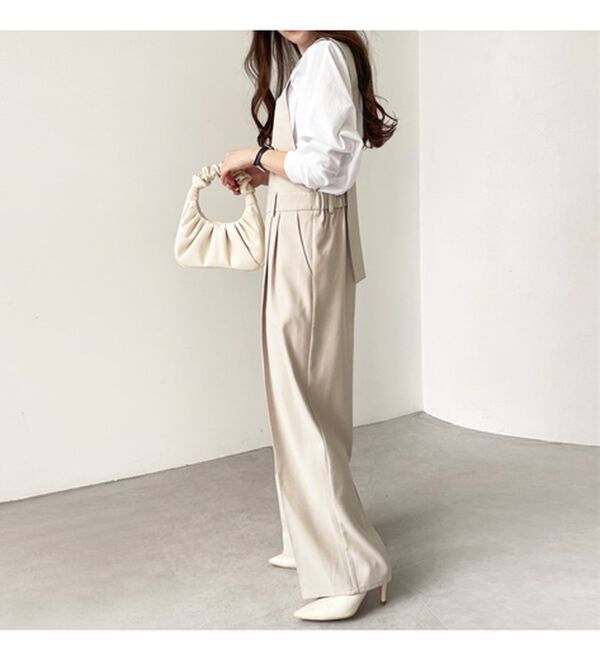 GeeRA（ジーラ）の「バックデザインサロペット（オールインワン）」｜詳細画像